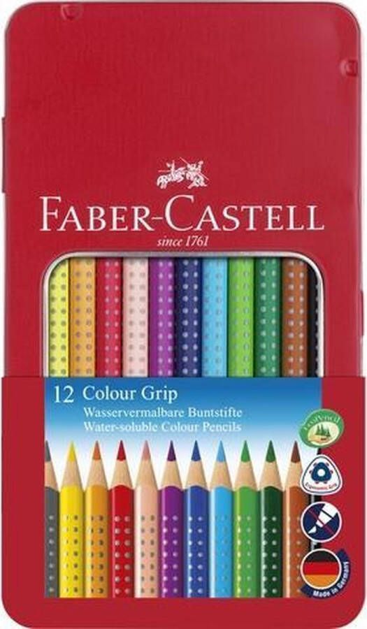 Faber-Castell kleurpotloden Coloour Grip blik 12 stuks FC-112413