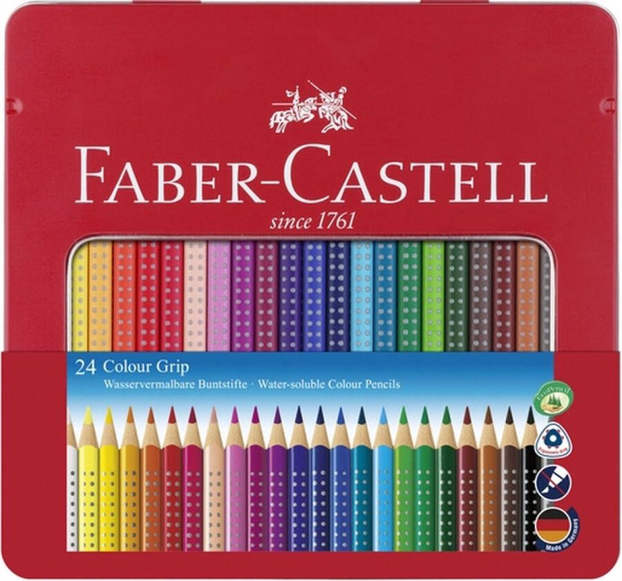 Faber-Castell kleurpotloden Colour Grip blik 24 stuks FC-112423