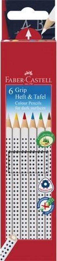 Faber-Castell kleurpotloden voor papier en schoolbord doosje 6 stuks FC-113210