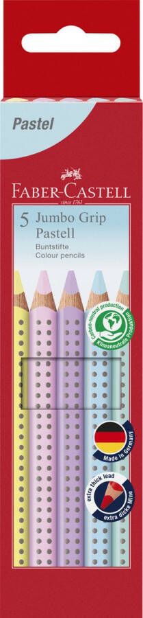 Faber-Castell kleurpotlood -Jumbo Grip pastel etui 5 stuks FC-110991