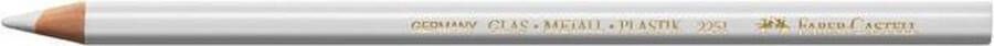 Faber-Castell kleurpotlood Write-all 2251 wit voor op glas metaal plastic leer FC-115901