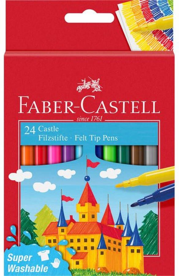 Faber-Castell Kleurstift set à 24 stuks assorti 6 stuks