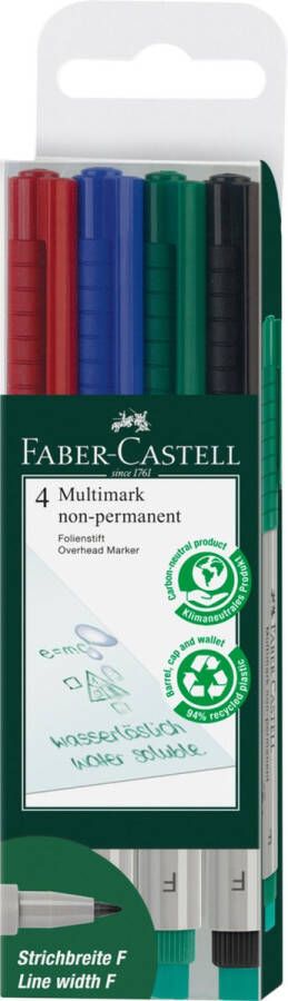 Faber-Castell multimarker non-permanent F 4 stuks FC-151404