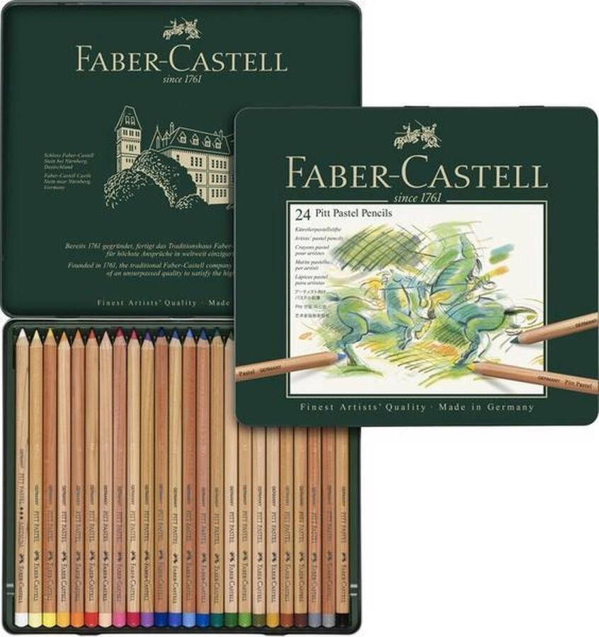 Faber-Castell pastelpotloden Pitt blik 24 stuks -FC-112124