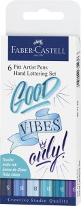 Faber-Castell Pitt Artist Pen Letteringset Good Vibes Only 6 delig