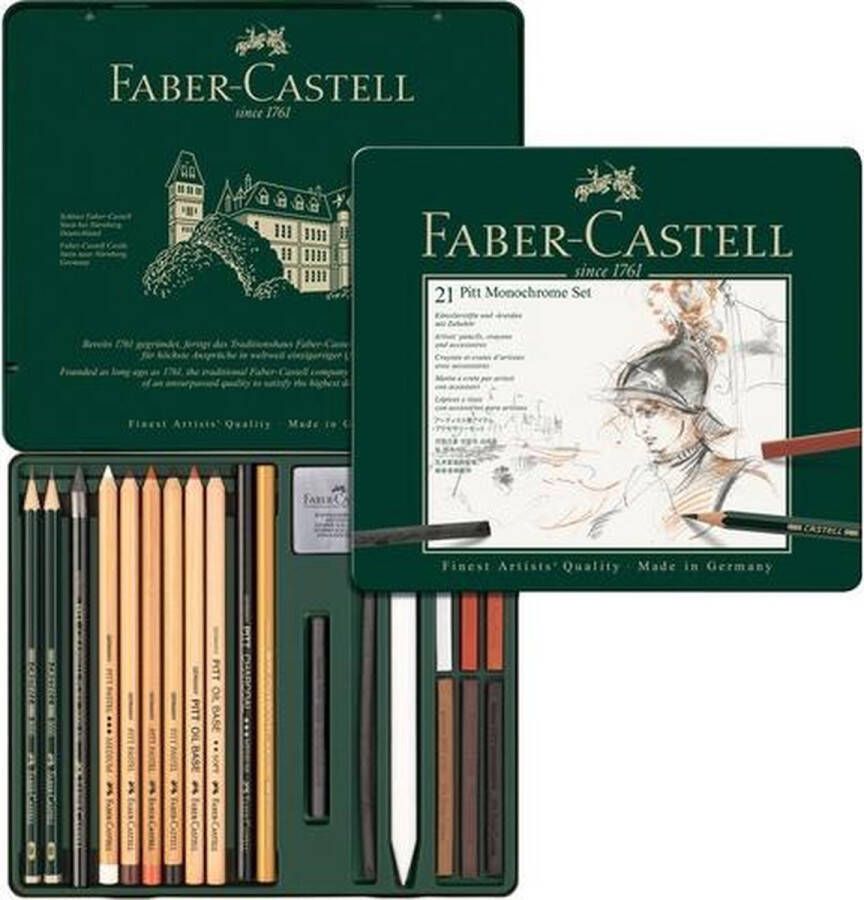 Faber-Castell Pitt Monochrome set 21-delig FC-112976