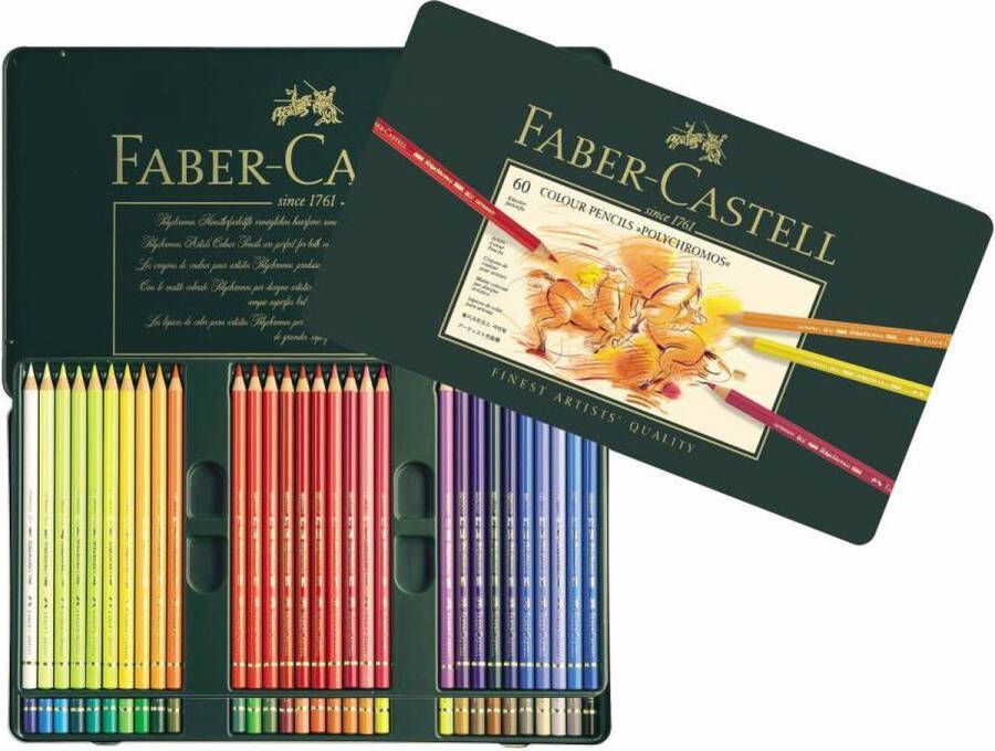 Faber-Castell Polychromos kleurpotlood 60 stuks in blik FC-110060