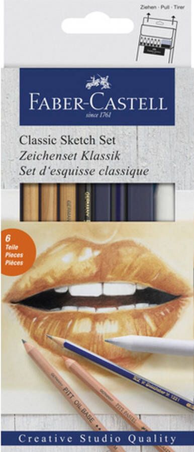 Faber-Castell potloodset Creative Studio classic 6-delig FC-114004