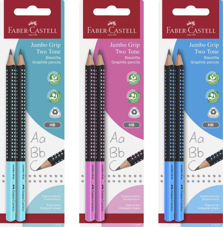 Faber-Castell potloodset Jumbo Grip 2 stuks in blister FC-111993