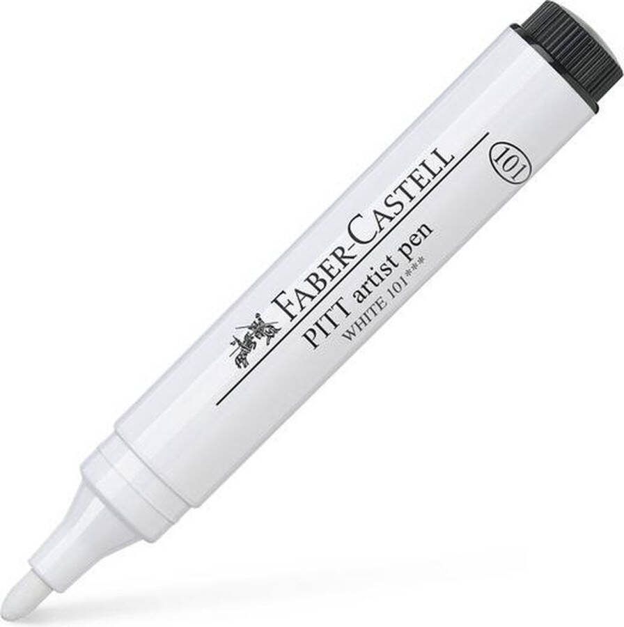 Faber Castell tekenstift Faber-Castell Pitt Artist Pen Big Brush 101 wit