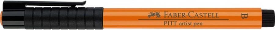 Faber-Castell Faber-Casteel tekenstift Pitt Artist Pen brush oranje glanzend FC-167413