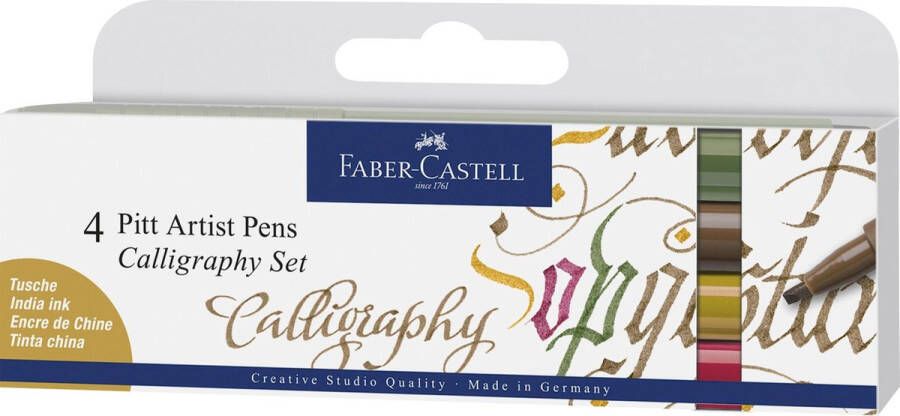 Faber-Castell tekenstift Pitt Artist Pen kalligrafieset van 4st FC-167505