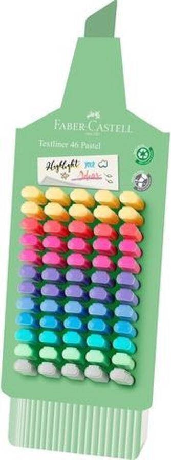 Faber-Castell Tekstmarker 46 Display stiftvorm Pastel 60 stuks