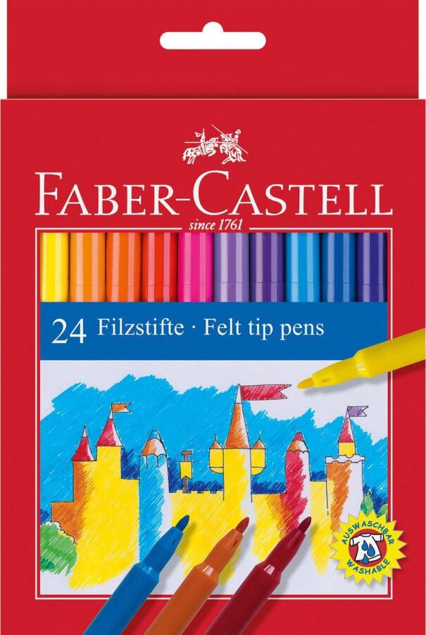 Faber-Castell viltstiften 24 stuks karton etui FC-554224