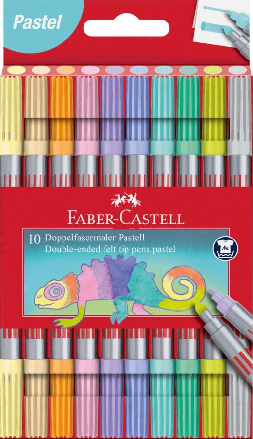 Faber-Castell viltstiften Duo 10 stuks pastel FC-151112