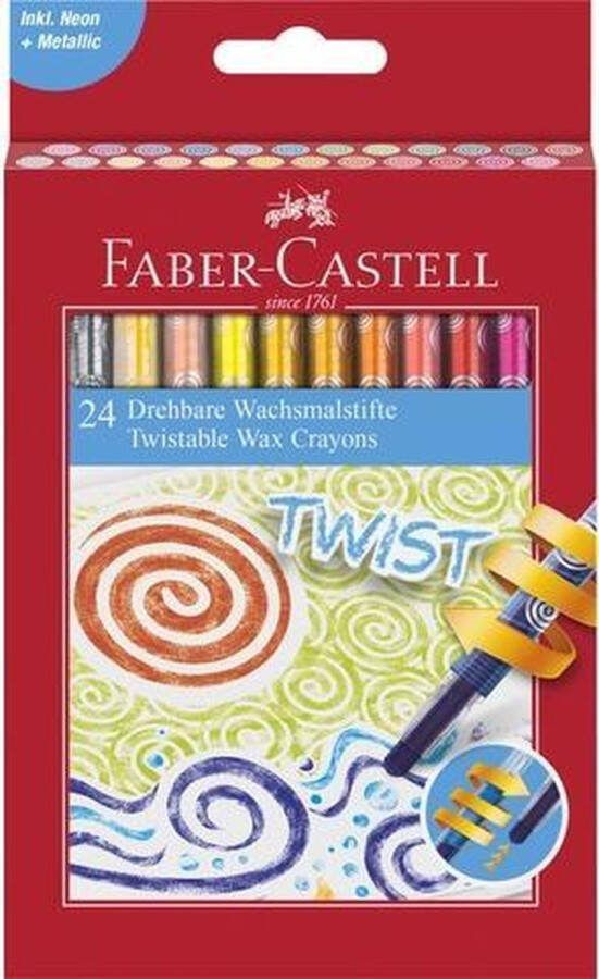 Faber-Castell waskrijt draaibaar 24 stuks FC-120004