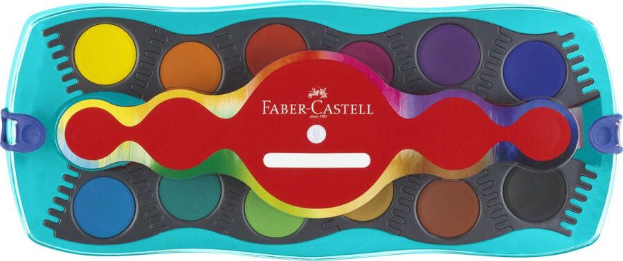 Faber-Castell waterverf doos Connector 12 kleuren +1 tube wit FC-125003