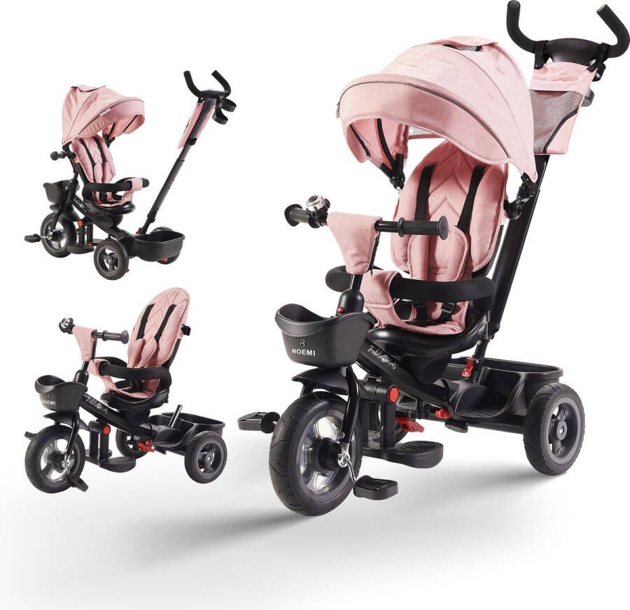 FableKids Driewieler 5in1 Kinderdriewieler Kinderen Stuurfiets Baby Wandelwagen