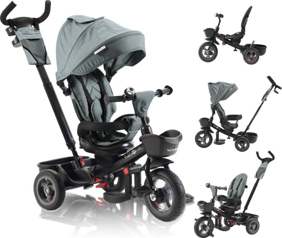 FableKids Driewieler 5in1 Kinderdriewieler Kinderen Stuurfiets Baby Wandelwagen