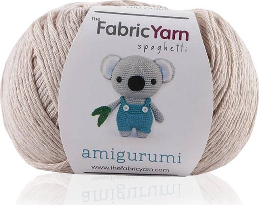 Fabrik The Fabric Yarn Amigurumi Garen Baby Breigaren 100% Katoen 1 Stuk Beige Slim Cotton Garen 200 Meter