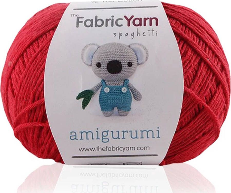 Fabrik The Fabric Yarn Amigurumi Garen Baby Breigaren 100% Katoen 1 Stuk Rood Slim Cotton Garen 200 Meter