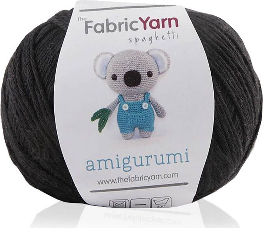 Fabrik The Fabric Yarn Amigurumi Garen Baby Breigaren 100% Katoen 1 Stuk Zwart Slim Cotton Garen 200 Meter