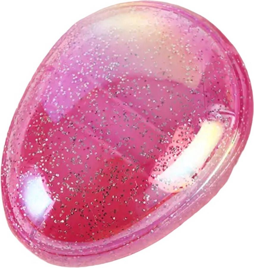 Fabs World Haarborstel handmodel glitters roze