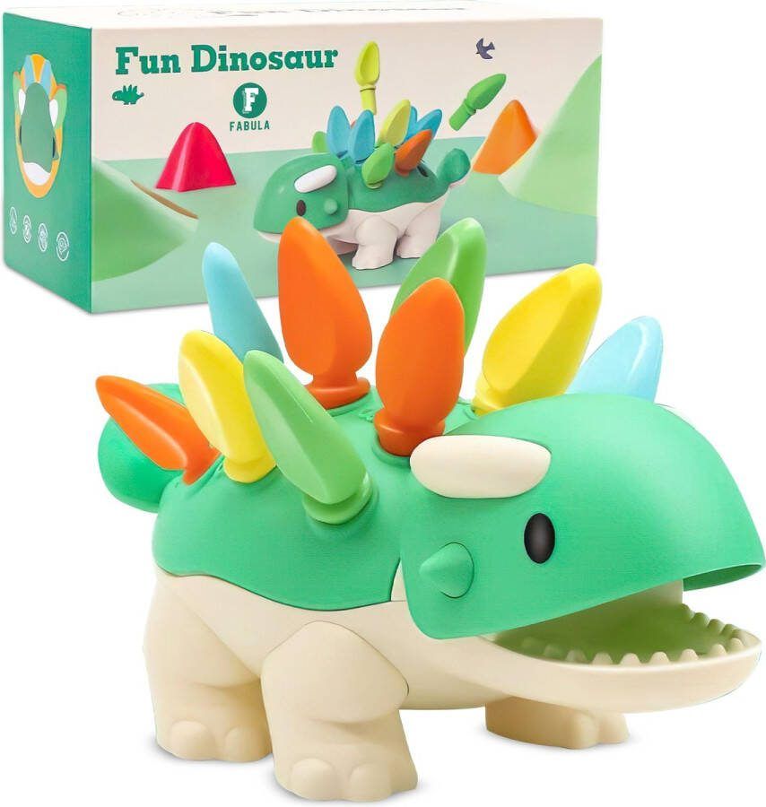 Fabula Dino voor Motorische Ontwikkeling Montessori Speelgoed Baby Speelgoed 6 Maanden Baby Speelgoed 0 Jaar Baby Speelgoed 1 Jaar Educatief Speelgoed voor Kinderen