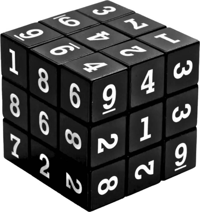 Fabula Speed Cube Sudoku Cube 3 x 3 Kubus Breinbrekers voor Volwassenen en Kinderen Puzzel Kubus Skewb