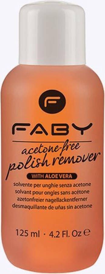 FABY Nagellakremover Acetone Free Dames 125 Ml Vegan