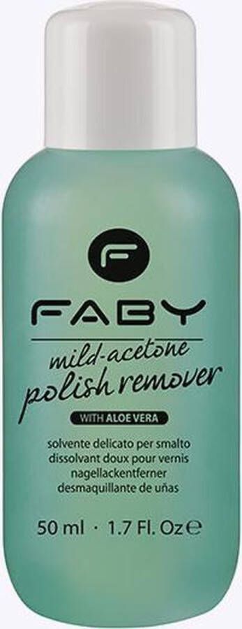 FABY Nagellakremover Mild Dames 125 Ml Vegan Transparant