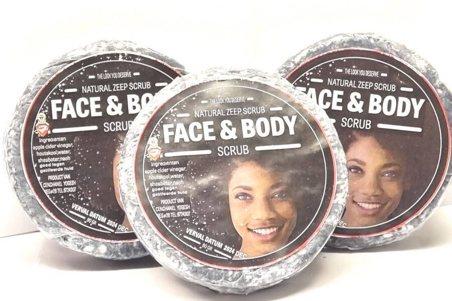 Face & Body Scrub Suriname 3 X Face & Body Scrub 100 gr