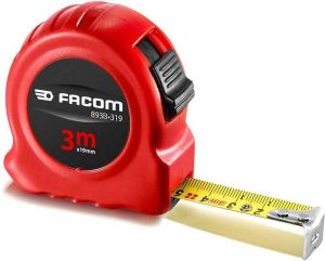 FACOM Dubbelzijdig Meetlint RED Series met ABS-behuizing 3m 19mm 893B.319PB