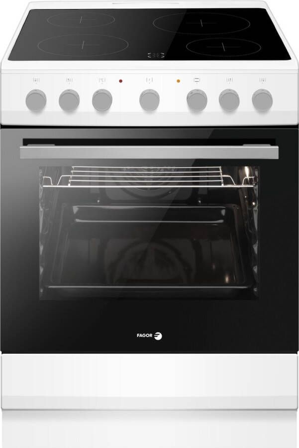 Fagor FACV3004B Keramisch fornuis met aangesloten 1 Fasekabel Wit 9 Ovenfuncties