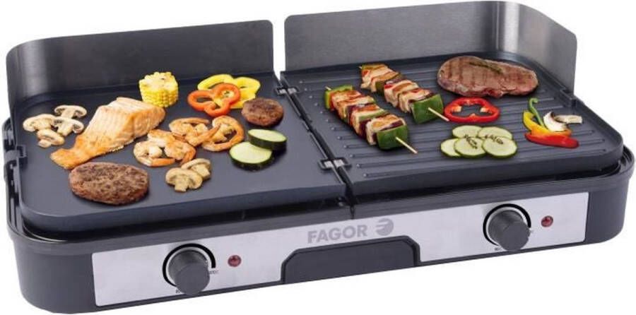 Fagor FG823 Extra grote roestvrijstalen grillplaat 2200 W