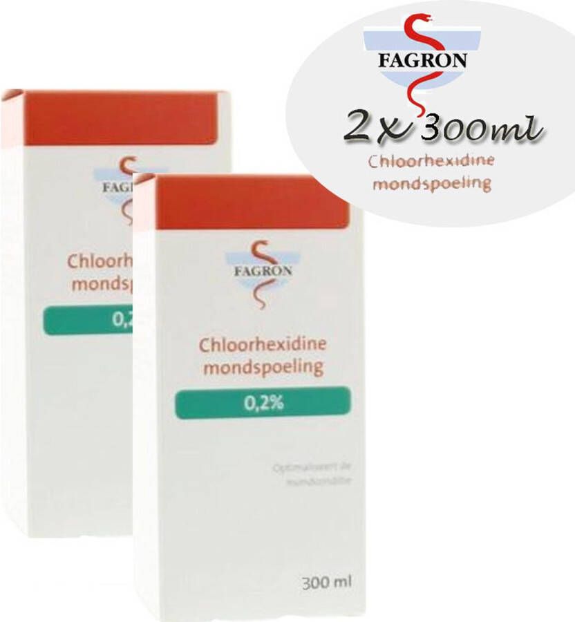 Fagron Chloorhexidine mondspoeling 0 2% -2x 200ml