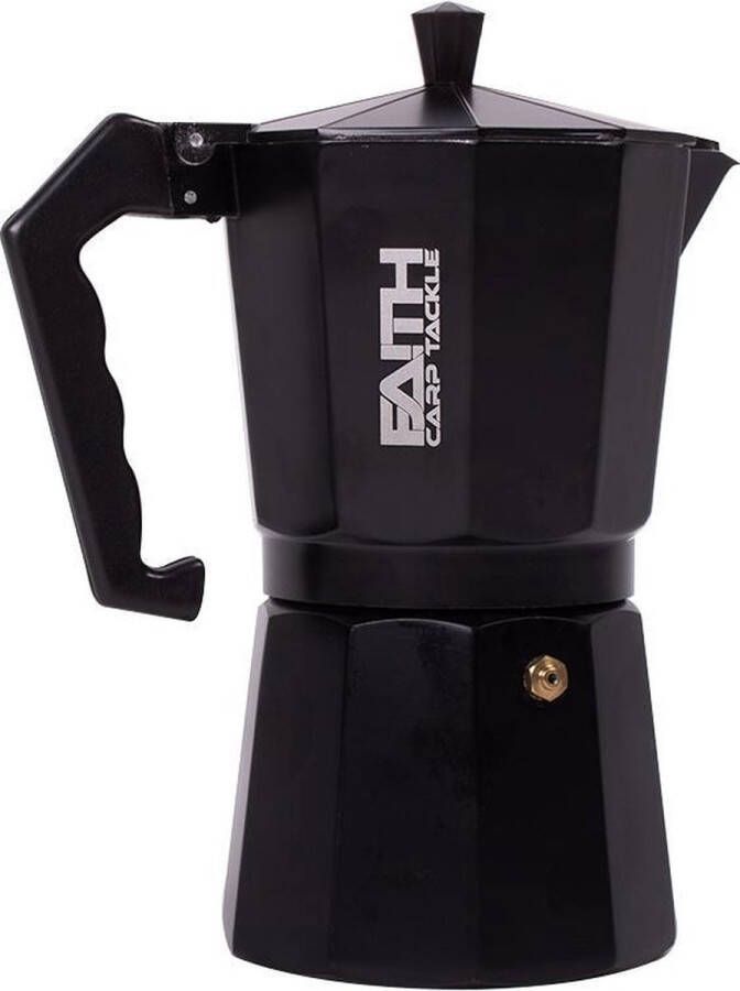 Faith Carp Tackle Faith Coffee Cup Percolator Espresso maker Zwart