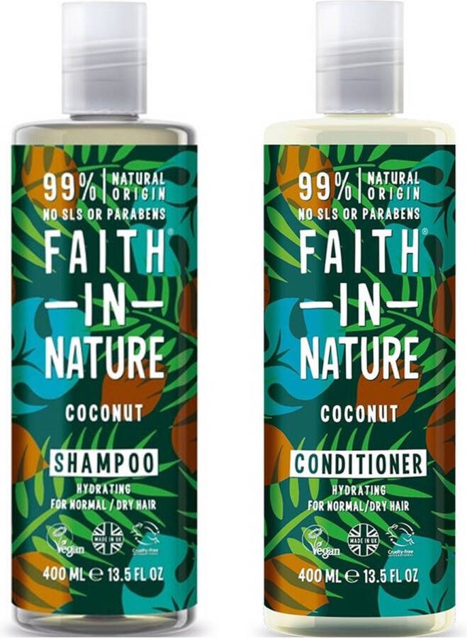 Faith In Nature coconut Shampoo ( 400ml) & Conditioner (400ml)