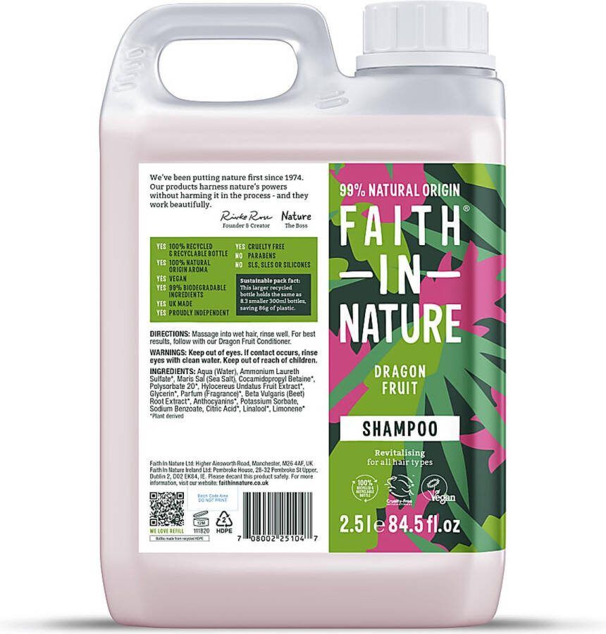 Faith In Nature Dragon Fruit Shampoo 2.5L Grootverpakking