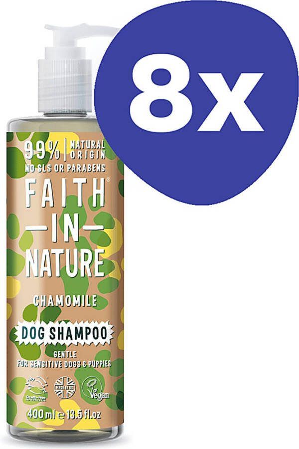 Faith In Nature Kamille Honden Shampoo (8x 400ml)