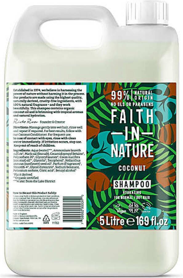 Faith In Nature -Shampoo Coconut- 5 ltr- refill