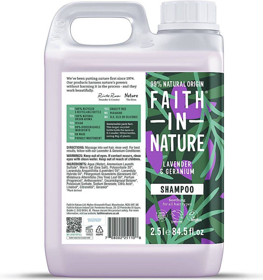 Faith In Nature Lavendel & Geranium Shampoo 2.5L