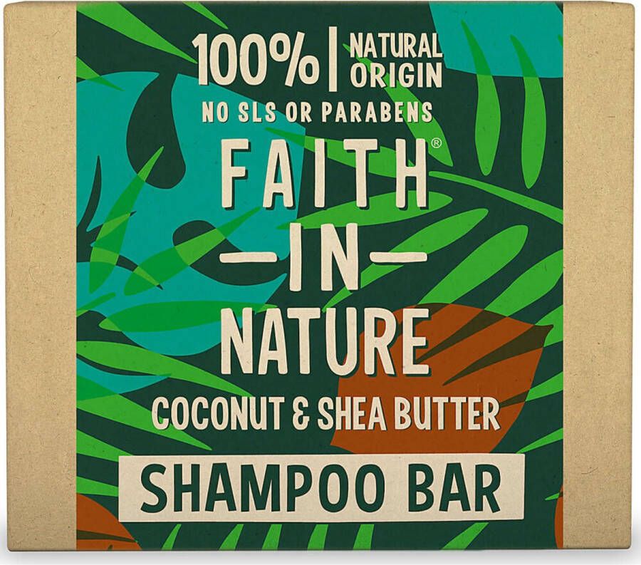 Faith In Nature Shampoo bar vegan voor normaal en droog haar 1278