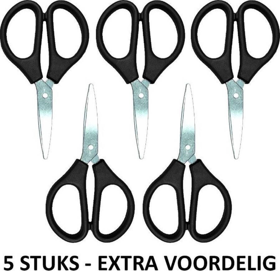 Fako Bijoux Sieraden Schaartje Schaar Voor Sieraden Maken Naaidoos Schaartje Kruidenschaar Stofschaar 9cm Zwart 5 Stuks