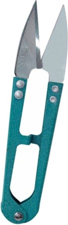 Fako Bijoux Sieraden Schaartje Schaar Voor Sieraden Maken Naaidoos Schaartje Kruidenschaar Stofschaar Bloemensnijder Bonsai Schaar 10.5cm Groen