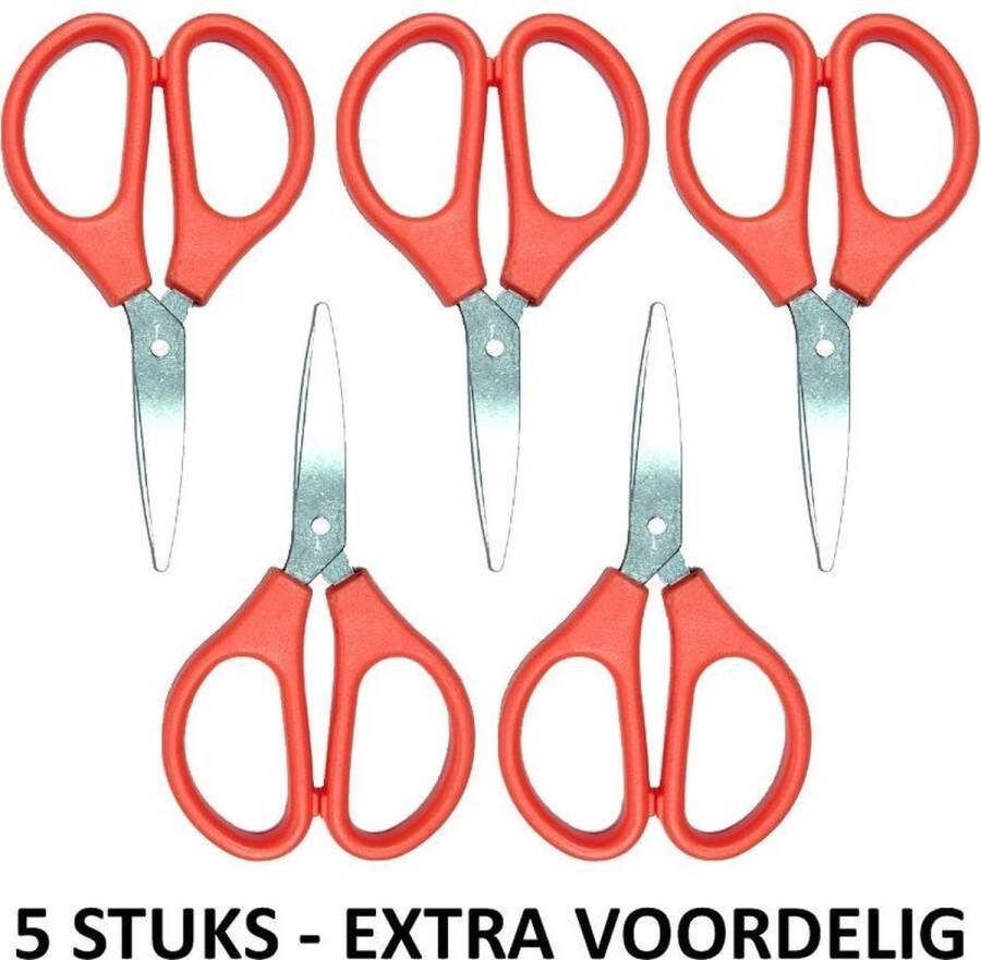 Fako Bijoux Sieraden Schaartje Schaar Voor Sieraden Maken Naaidoos Schaartje Kruidenschaar Stofschaar 9cm Oranje 5 Stuks