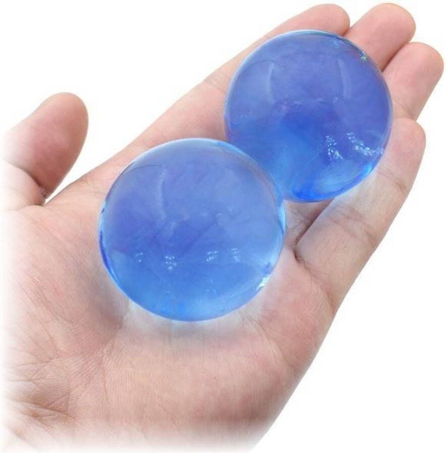 Fako Bijoux Waterparels Water Absorberende Gelballen 30-40mm Blauw 20 Stuks