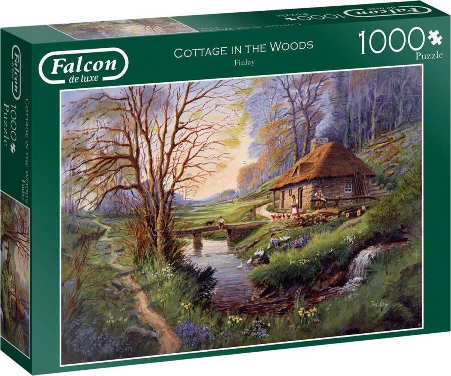 SpellenRijk Falcon Legpuzzel Cottage In The Woods 1000 Stukjes