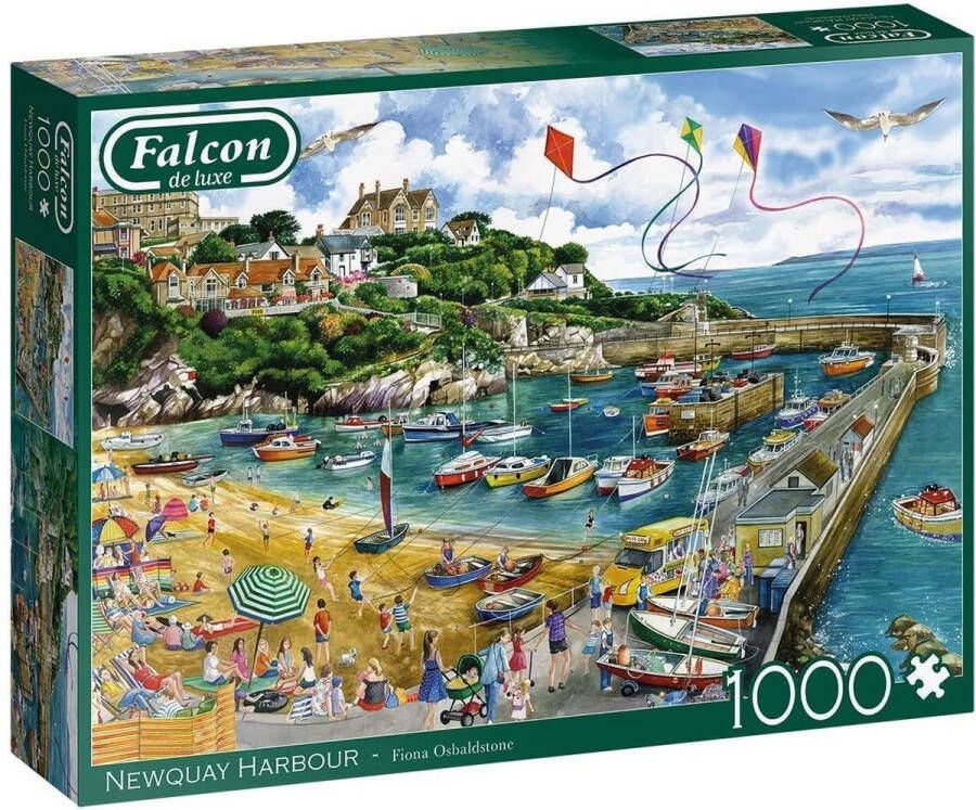 SpellenRijk Falcon legpuzzel Newquay Harbour 1000 stukjes