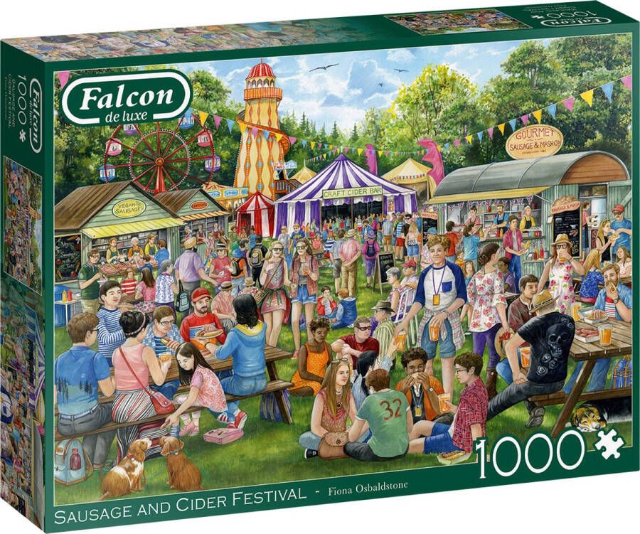 Falcon puzzel Sausage and Cider Festival Legpuzzel -1000 stukjes